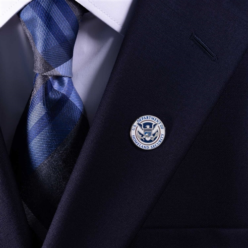 DHS Seal Lapel Pin (Silver)