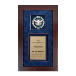 Recognition Shadow Box (Cherry) w/ TSA Medallion