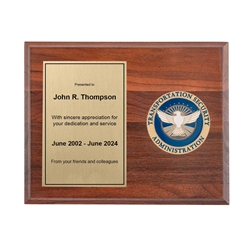 Medallion Plaque Award (TSA)