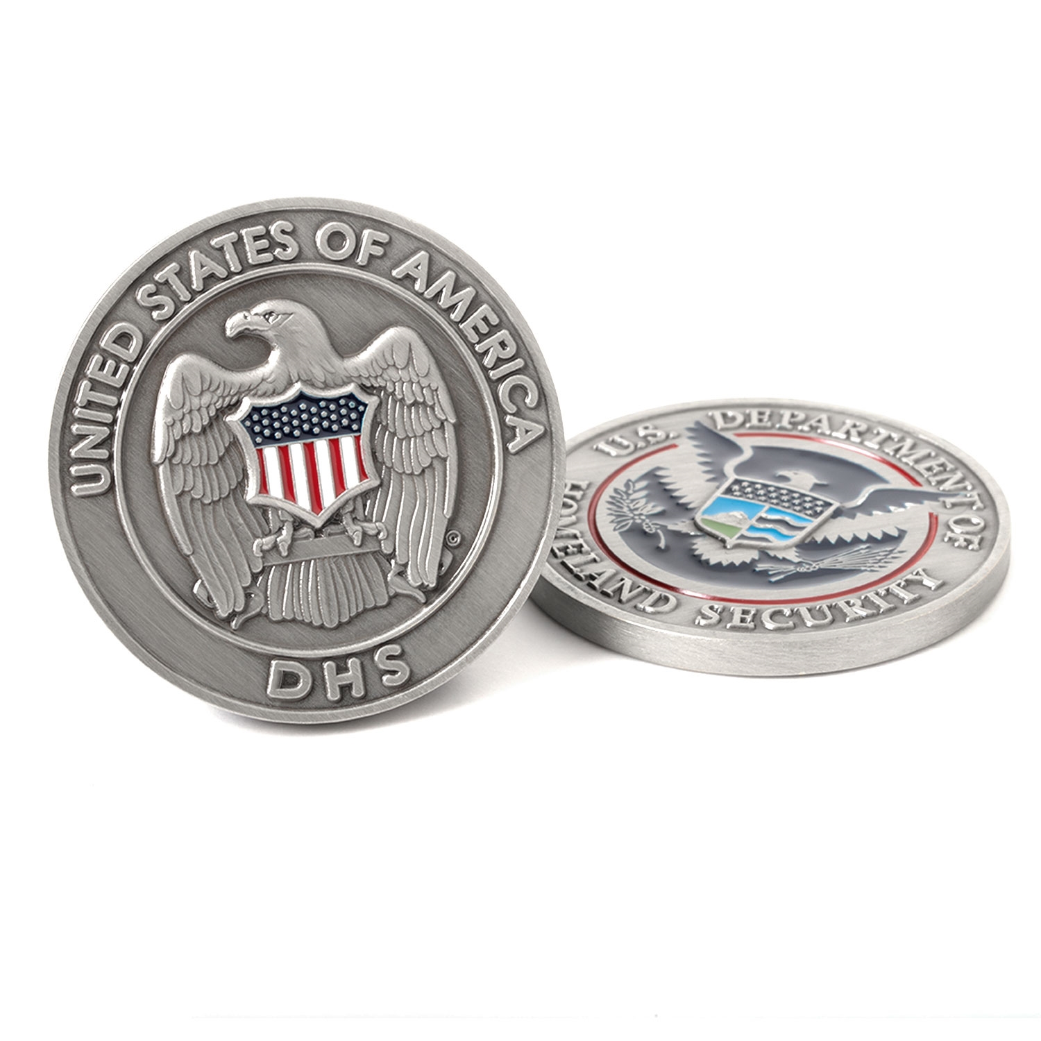 DHS Challenge Coin Nickel Silver