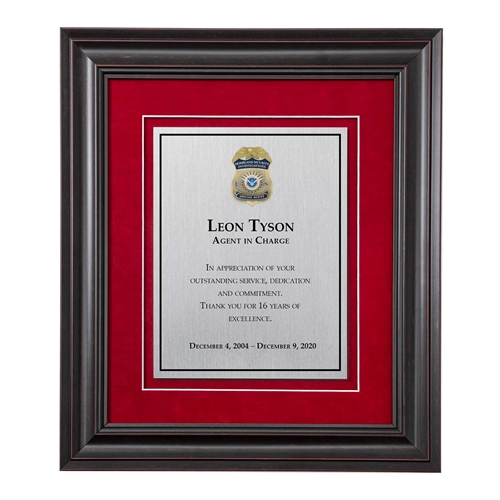 Shadow Box Plaque - Black (HSI)