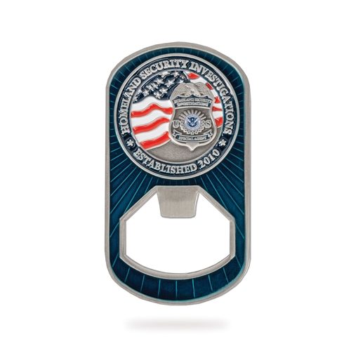 Dog Tag/Bottle Opener Coin (HSI)