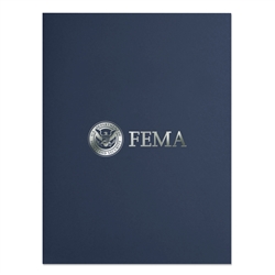Two-Pocket Linen Folder (FEMA)