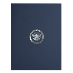 Two-Pocket Linen Folder (Navy) (TSA)