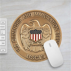 Challenge Coin Mouse Pad (USCIS)