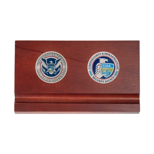 2 Coin Desk Pen Holder (CISA)