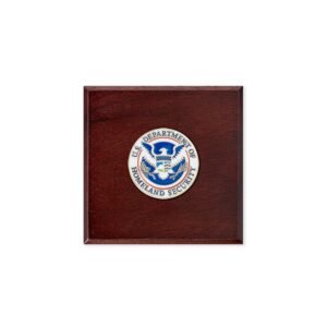 Presentation Box For Challenge Coin w/ DHS Emblem