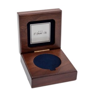 Presentation Box For Challenge Coin w/ HSI Emblem - personalized