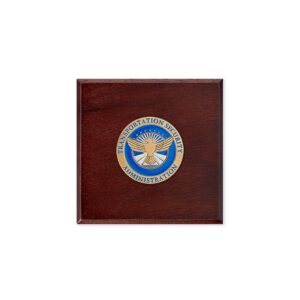 Presentation Box For Challenge Coin w/ TSA Emblem