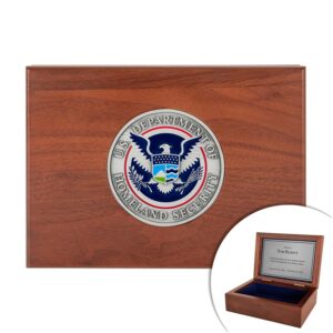 Keepsake Box w/ Medallion (DHS) - Antique Nickel - Personalized