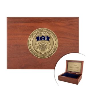 Keepsake Box w/ Medallion (ICE) - Antique Brass - Personalized