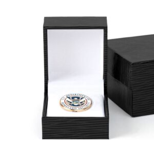 DHS Seal Lapel Pin (Gold) - Black Box