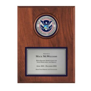 Medallion Plaque (DHS) - Antique Nickel
