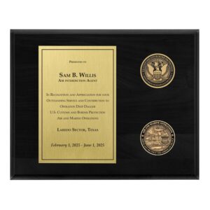 Coins Plaque (CBP - AMO) - Brass / Black