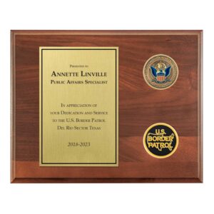 Coins Plaque (U. S. Border Patrol)