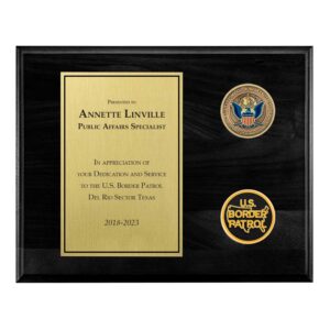 Coins Plaque (USBP) - Brass / Black