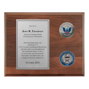 Coins Plaque (CBP) - Silver / Walnut