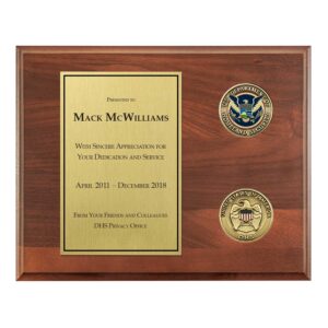 Coins Plaque (DHS)