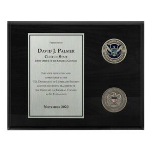 Coins Plaque (DHS) - Silver / Black