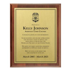 Fully Sublimated Plaque 8x10 (HSI)