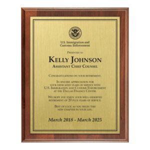 Fully Sublimated Plaque 8x10 (ICE)