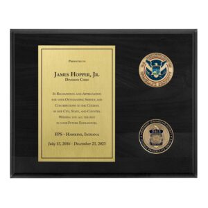 Coins Plaque (FPS) - Brass / Black