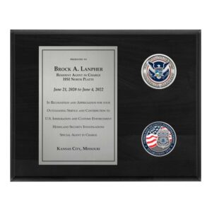 Coins Plaque (HSI) - Silver / Black