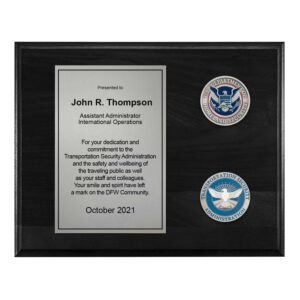 Coins Plaque (TSA) - Silver / Black