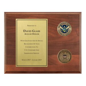 Coins Plaque (USCIS)