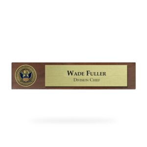 Desk Nameplate w/ Coin (CBP)