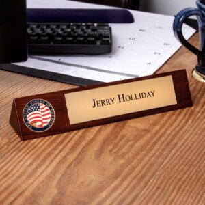 Alternative view of Desk Nameplate w/ Coin (CBP)