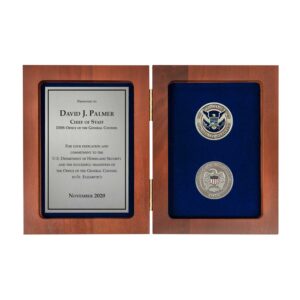 Personalized Book Box w/ Coins (DHS) - Antique Nickel