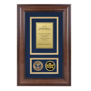 Recognition Shadow Box w/ Coins (Border Patrol)