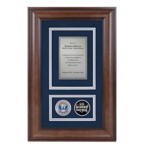 Shadow Box w/ Coins (Border Patrol) - Silver
