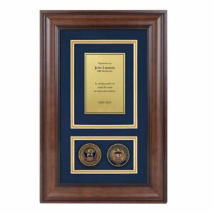 Alternative view of Recognition Shadow Box w/ Coins (CBP)