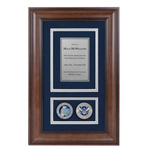 Recognition Shadow Box w/ Coins (CISA) - Antique Silver