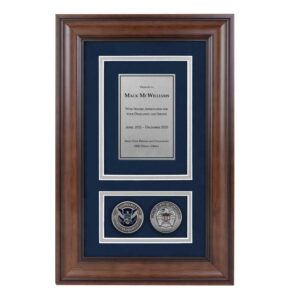 Recognition Shadow Box w/ Coins (DHS) - Antique Silver
