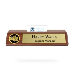 Nameplate / Business Card Holder (U.S. Border Patrol)