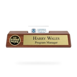 Alternative view of Nameplate / Business Card Holder (U.S. Border Patrol)