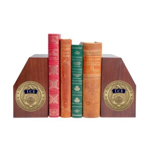 Medallion Bookend Set (ICE)