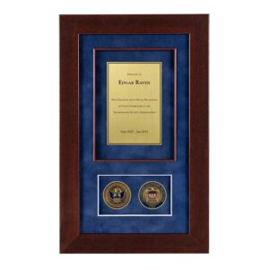 Recognition Shadow Box (Cherry) w/ Coins (CBP)