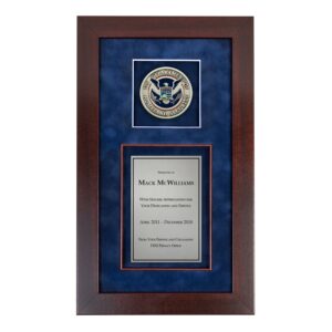 Recognition Shadow Box (Cherry) w/ Medallion (DHS)