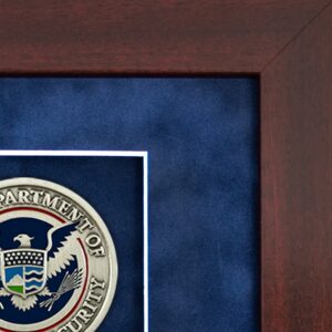 Alternative view of Recognition Shadow Box (Cherry) w/ Medallion (DHS)