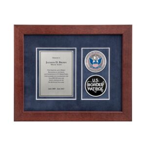 Desk Frame Award (Border Patrol) - Silver