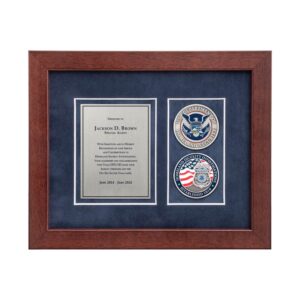 Desk Frame w/ 2 Coins Award (HSI)
