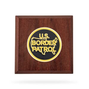 Wooden Paperweight w/ Coin (USBP)