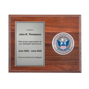 Medallion Plaque Award (CBP) - Antique Nickel