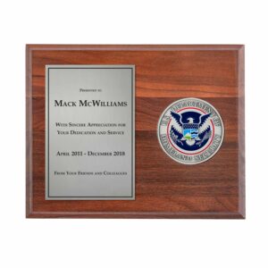 Medallion Plaque Award (DHS) - Antique Nickel