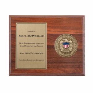 Medallion Plaque Award (USCIS)