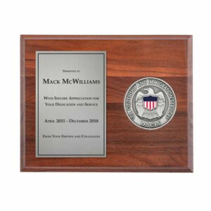 Medallion Plaque Award (USCIS) - Antique Nickel
